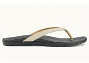 Olukai Women's Ho'Opio Leather Sandal Tapa/Black