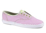 Keds Womens Champion Gingham Pink/White Slip WF46388-M