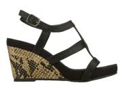 Skechers Womens Modiste Venom Black Wedge Sandal 48058/BLK